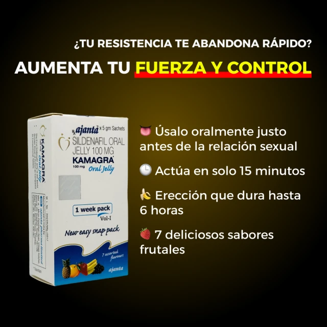 Kamagra Gel Oral Jelly - Imagen 3